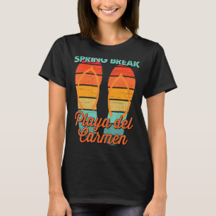 Men Vintage Spring Break Playa del Carmen Vacation T-Shirt