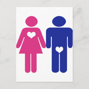 Men VS Women Postcard