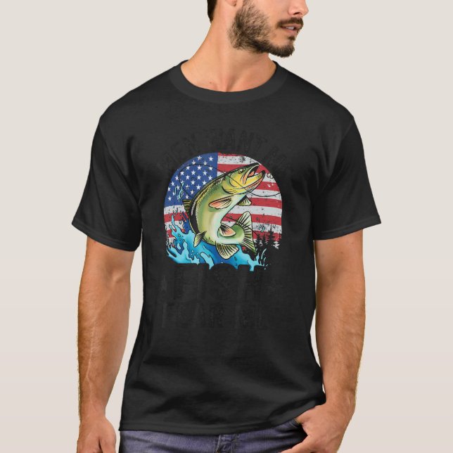 Men Want Me Fish Fear Me Fisherwoman Us Flag Women T-Shirt (Front)