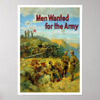 Men Wanted For The Army -- WW1