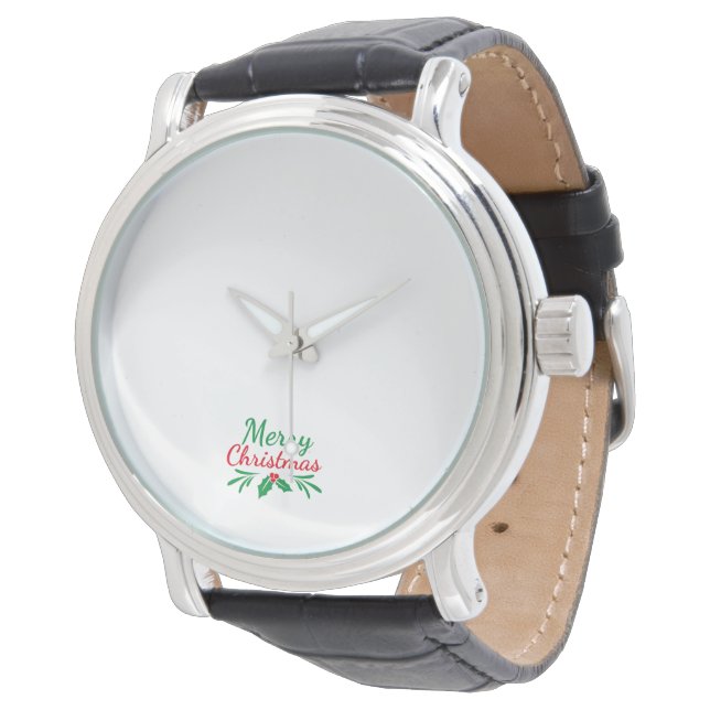 Men watch with Christmas design  (Angled)