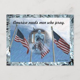 Men Who Pray Postcard