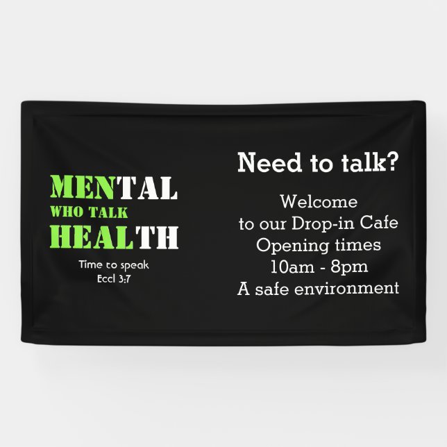MEN WHO TALK HEAL Custom Mental Health Drop-In Banner (Horizontal)