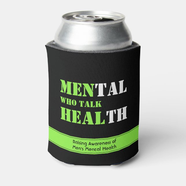 MEN WHO TALK HEAL Custom Scripture Mental Health Can Cooler (Can Back)
