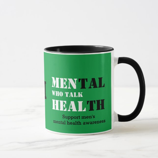 MEN WHO TALK HEAL Mental Health Monogram Mug (Right)