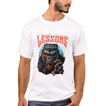 Men Wise Gorilla Lessons Learn T-Shirt