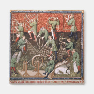 Men with nets magnet