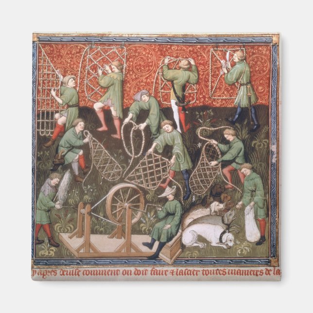 Men with nets magnet (Front)