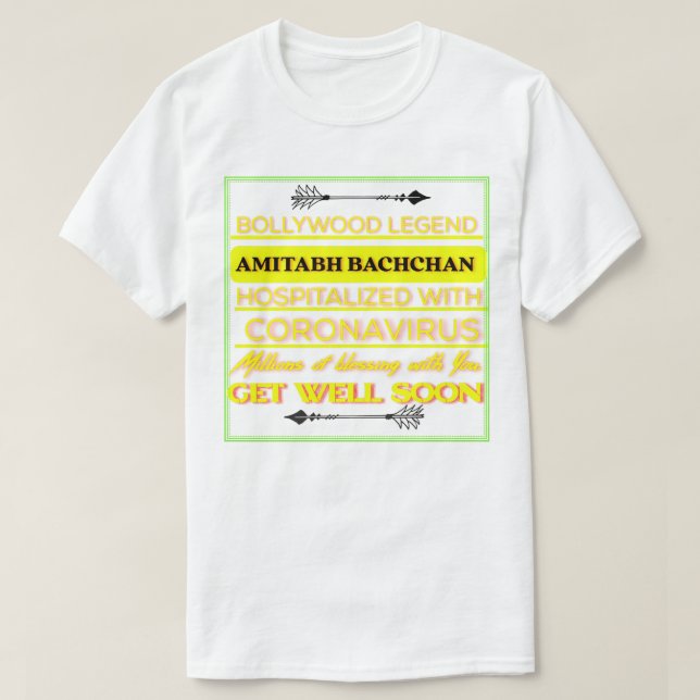 Men Women Amitabh Bachchan Get Suffered Tshirt (Design Front)