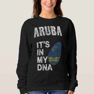 Men Women Aruba National Pride Dna Fingerprint Aru Sweatshirt