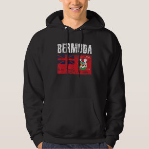 Men Women Bermuda National Pride Distress Bermuda Hoodie