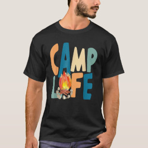 Men Women Boho Style Camp Life Summer Camp And Hik T-Shirt