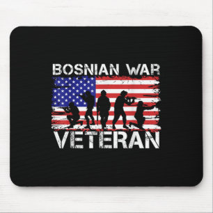 Men Women Bosnian War Veteran Mouse Mat