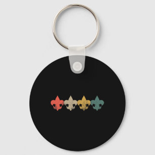 Men Women Boys Girls Retro Vintage Scouting Key Ring