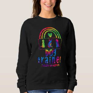 Men Women Cool Dog Trainer I Make Sit Happen Dog T Sweatshirt
