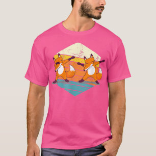 Men Women Dabbing Fo Lover, Funny Animal, Retro Vi T-Shirt
