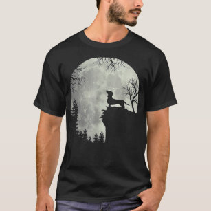 Men Women Dachshund And Moon Art present (gift)  T-Shirt