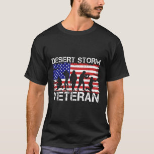 Men Women Desert Shield Vet Desert Storm Veteran T-Shirt