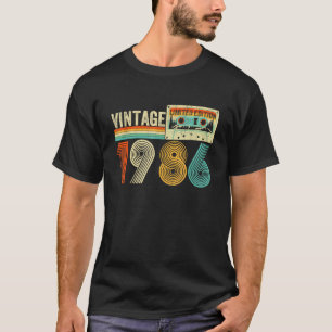 Men Women Design For 1986 Vintage Retro 40 Year T-Shirt