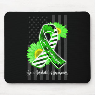 Men Women I Am A Survivor Brain Disabilities Aware Mouse Mat