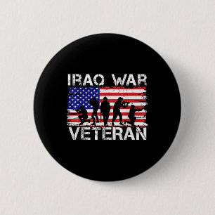 Men Women Iraq War Veteran 6 Cm Round Badge