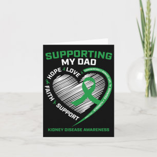 Men Women Kids Father Gifts Dad Kidney Disease Awa Card
