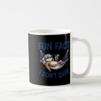 Men women kids funny humor lazy sloth fun fact coffee mug