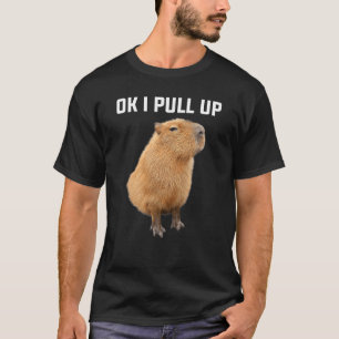 Men Women Kids Ok I Pull Up Funny Capybara costume T-Shirt