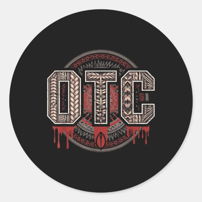 Men Women Kids Otc Bloodline Wrestling Roman Fan M Classic Round Sticker (Front)