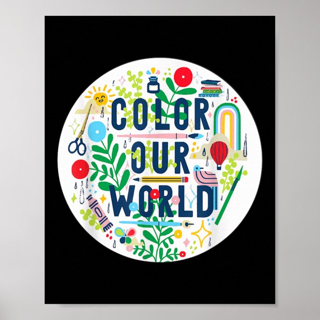 Men Women Kids Summer Reading Program 2025 Colour  Poster (Front)
