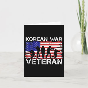 Men Women Korean War Veteran Card