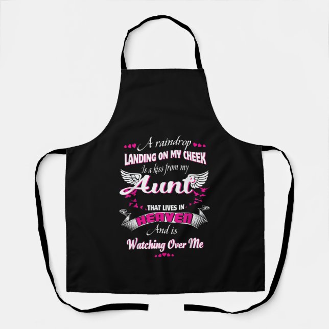 Men Women Loss Aunt In Loving Memorial My Aunt Apron (Front)
