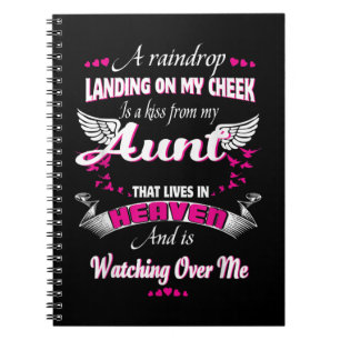 Men Women Loss Aunt In Loving Memorial My Aunt Notebook