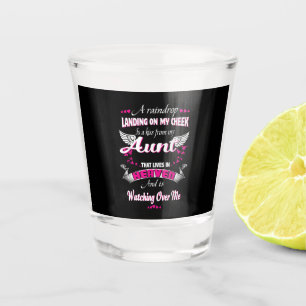 Men Women Loss Aunt In Loving Memorial My Aunt Shot Glass