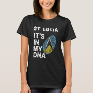 Men Women National It's In My Dna Fingerprint St L T-Shirt