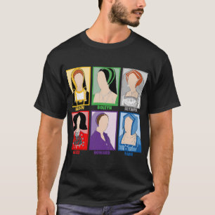 Men Women Six The Musical Old School Queens New Co T-Shirt