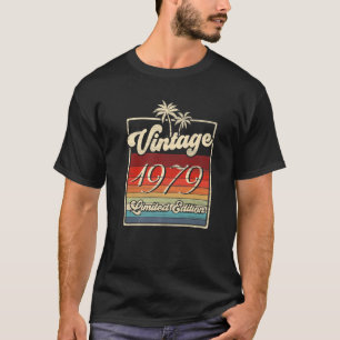 Men Women Vintage 1979 Retro 43 Year Old Gift 43Rd T-Shirt