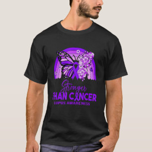 Men Womens Stronger Than Lupus Rainbow T-Shirt