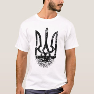 Men Womens Ukrainian Roots Ukraine Pride Coat Of A T-Shirt