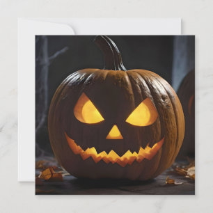 Menacing Halloween Pumpkin, Save The Date