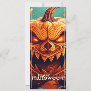 Menacing Jack-o-Lantern Glowing Eyes Halloween