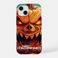 Menacing Jack-o-Lantern Glowing Eyes Halloween