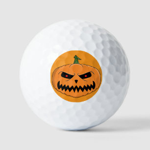 Menacing Jack O'Lantern Halloween Golf Balls