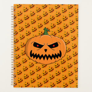 Menacing Jack O'Lantern Halloween Planner