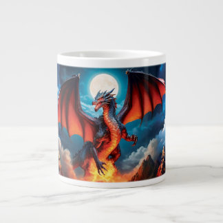 Menacing Red Dragon Coffee Mug