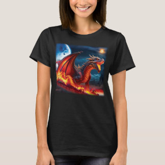 Menacing Red Dragon T-shirt