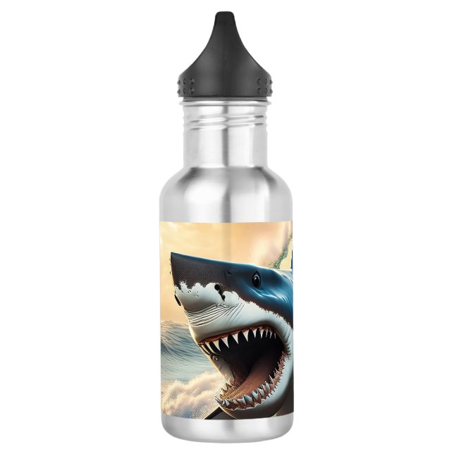 Menacing Shark 710 Ml Water Bottle (Left)