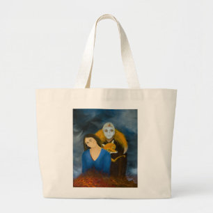 Menage a Trois Large Tote Bag