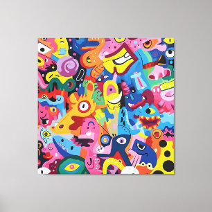 Menagerie Melody Canvas Print