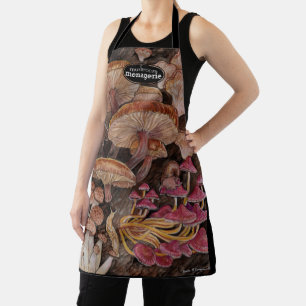 Menagerie of Mushrooms Apron
